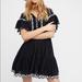 Free People Dresses | Free People Santiago Embroidered Minidress Nwot | Color: Black/White | Size: S