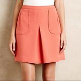 Anthropologie Skirts | Anthropologie Maeve Cheri Pink Mini Skirt | Color: Orange/Pink | Size: 4