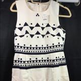 J. Crew Dresses | J.Crew Button Front Dress In Roller Girl New Sz 4 | Color: Black/White | Size: 4