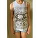 Urban Outfitters Tops | Elephant Muscle Tanktop | Color: Gray/White | Size: S