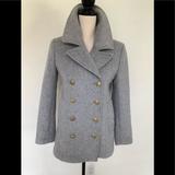 J. Crew Jackets & Coats | Jcrew Wool Mix Blazer Double Breast | Color: Gray | Size: 4