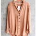 Free People Tops | Free People All About The Feels Button Down | Color: Orange/Pink | Size: Xs