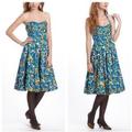 Anthropologie Dresses | Anthropologie Girls From Savoy Floral Halter Dress | Color: Blue | Size: 0