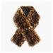 J. Crew Accessories | J.Crew Leopard Print Faux-Fur Stole Scarf | Color: Black/Brown | Size: Os