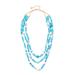 Kate Spade Jewelry | Kate Spade Azure Allure Triple Strand Necklace | Color: Blue/Gold | Size: Os