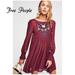 Free People Dresses | Free People Moya Embroidered Mini Dress | Color: Red | Size: S