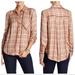 Free People Tops | Free People Joplin Super Soft Rayon Flannel S | Color: Orange/Red | Size: S