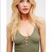 Free People Tops | Free People Crossfire Cami Tank Olive Green | Color: Green | Size: M