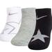 Nike Accessories | Nike Girl 3 Pack Graphic Lightweight No-Show Socks | Color: Black/White | Size: 10c - 3y