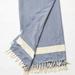 Anthropologie Bedding | Anthropologie Geo Diamond Throw Blanket Turkish | Color: Blue/White | Size: Os