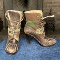 Michael Kors Shoes | Michael Kors Camo Duckboot Heeled Bootie | Color: Brown/Green | Size: 10