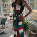 Anthropologie Dresses | Anthropologie Maxi Wrap Dress Sz S,Small Nwt | Color: Gold/Green | Size: S