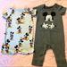 Disney One Pieces | Mickey Mouse Unisex Baby Romper | Color: Gray | Size: 3-6mb