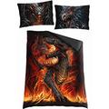 Spiral - Draconis - Single Cotton Duvet Cover + UK And EU Pillow case - L