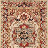 Phoenix Hand-Hooked Wool Area Rug - Ivory/Rust, 3'9" x 5'9" - Frontgate