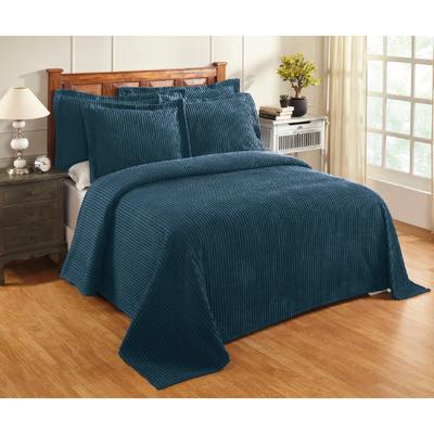 Better Trends Jullian Collection in Bold Stripes Design Bedspread by Better Trends in Teal (Size KING)