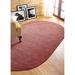 Better Trends Chenille Solid Braid Collection Reversible Indoor Area Utility Rug in Vibrant Colors, by Better Trends in Mauve (Size 22X40 OVAL)