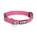 Traffic Pink Reflective Safety Buckle Removable Bell Kitten or Cat Collar