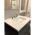 Vazelli 31.5" Single Bathroom Vanity Top in Polished w/ Sink Quartz | 1.25 H x 31.5 W x 22.25 D in | Wayfair CARTOP3122