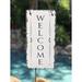 Gracie Oaks Irena Welcome Wall Decor Stone in White | 12 H x 6 W x 0.25 D in | Wayfair D994E3B240B64F6A8F20C2D4B71ADCA7