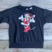Disney Sweaters | Disney Crewneck Minnie Mouse Sweater | Color: Black/Red | Size: Xs