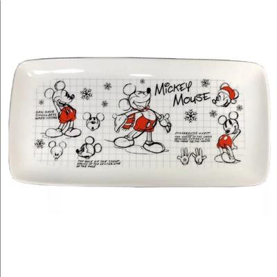 Disney Holiday | Disney Mickey Mouse Platter Serving Tray | Color: Red/White | Size: Os