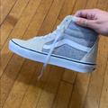 Vans Shoes | High Top Vans | Color: Cream/Gray | Size: 9.5