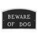 Red Barrel Studio® Bodnachuk Beware of Dog Statement Garden Plaque Metal | 10 H x 15 W x 0.25 D in | Wayfair 5F256697AC594F6AB3EF3460F4799158