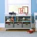 Martha Stewart kids Living & Learning Low Bookcase in Gray | 22 H x 42.8 W x 14.8 D in | Wayfair G76904