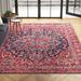 Blue/Red 108 x 0.08 in Area Rug - Langley Street® Fleckenstein Oriental Dark Blue/Burgundy/Cream Area Rug Polyester | 108 W x 0.08 D in | Wayfair