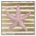 Oliver Gal Glitter Starfish Marine Life - Print on Canvas in Pink | 30 H x 30 W x 1.5 D in | Wayfair 26145_30x30_CANV_WFL