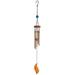 Dakota Fields Cem Metallic Capiz Wind Chime Wood/Metal in Brown | 25 H x 2.5 W x 2.5 D in | Wayfair DB131CE330D2485F857573CEEEFF650A