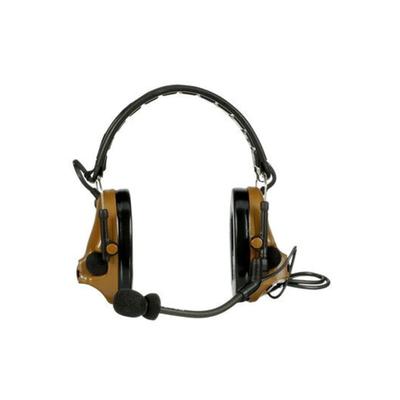 PELTOR 3M PELTOR ComTac V Headset Foldable Single Lead Standard Dynamic Mic NATO Wiring Coyote Brown MT20H682FB-47 CY