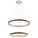 Lite Source Rimmy 23 Inch 2 Light LED Multi Light Pendant - LS-19695WAL/BN