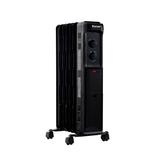 Costway 1500W Oil Filled Portable Radiator Space Heater with Adjustable Thermostat-Black