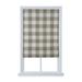 Wide Width Cordless Plaid Flat Roman Shade by Whole Space Industries in Sage (Size 35" W 64" L)