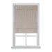 Wide Width Cordless Velveteen Flat Roman Shade by Whole Space Industries in Taupe (Size 39" W 64" L)