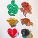 Urban Outfitters Holiday | New Urban Outfitters Holiday Acrylic Ornaments | Color: Green/Red | Size: Os