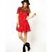 Free People Dresses | Free People Beautiful Dreamer Red Dress | Color: Black/Red | Size: M