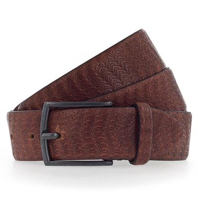 b.belt Matteo Gürtel Leder 90 cm Braun Herren