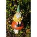 Trinx Mushroom Gnome Statue Resin/Plastic in Red/Yellow | 16.15 H x 8.25 W x 7.65 D in | Wayfair D5D24F6A857042B18F7C806796D62273