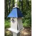 Darby Home Co Kristyn 22 in x 13 in x 13 in Birdhouse Plastic/Metal in Blue | 22 H x 13.25 W x 13.25 D in | Wayfair