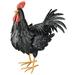 Regal Art & Gift Black Rooster Decor LG Metal in Black/White | 17.5 H x 6.25 W x 18.25 D in | Wayfair 10193