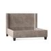 My Chic Nest Bren Standard Bed Upholstered/Velvet/Polyester/Faux leather/Cotton/Linen | 60 H x 84 W x 87 D in | Wayfair 552-106-1140-K
