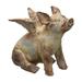Regal Art & Gift Flying Pig Statue 11" Metal in Brown/Gray | 13 H x 7 W x 11 D in | Wayfair 11859
