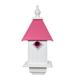 Darby Home Co Kristyn 22 in x 13 in x 13 in Birdhouse Plastic/Metal in Pink | 22 H x 13.25 W x 13.25 D in | Wayfair