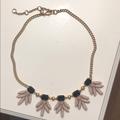 J. Crew Jewelry | J. Crew Floral Statement Necklace, Gold | Color: Gold/Pink | Size: Os