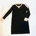 J. Crew Dresses | J Crew Sz 2 Midi Knit Black Dress | Color: Black/Pink | Size: 2