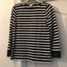 J. Crew Tops | J. Crew Boatneck 3/4 Polka Dot Ruffle Sleeve Sz S | Color: Black/White | Size: S