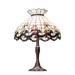 Charlton Home® Aqib 26" Mahogany Bronze Table Lamp Glass/Metal in Pink/White | 26 H x 20 W x 20 D in | Wayfair E6C3BCE75AC84FE68B9B2A3C2A122367